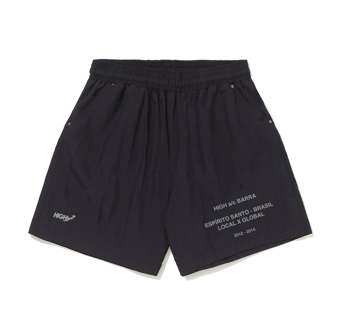 SHORTS  HIGH A/C BARRA PRETO