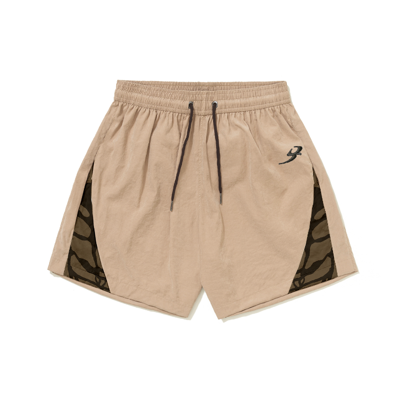 SHORTS BARRA CREW RAIZES BEGE