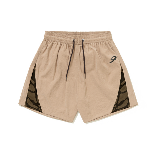 SHORTS BARRA CREW RAIZES BEGE