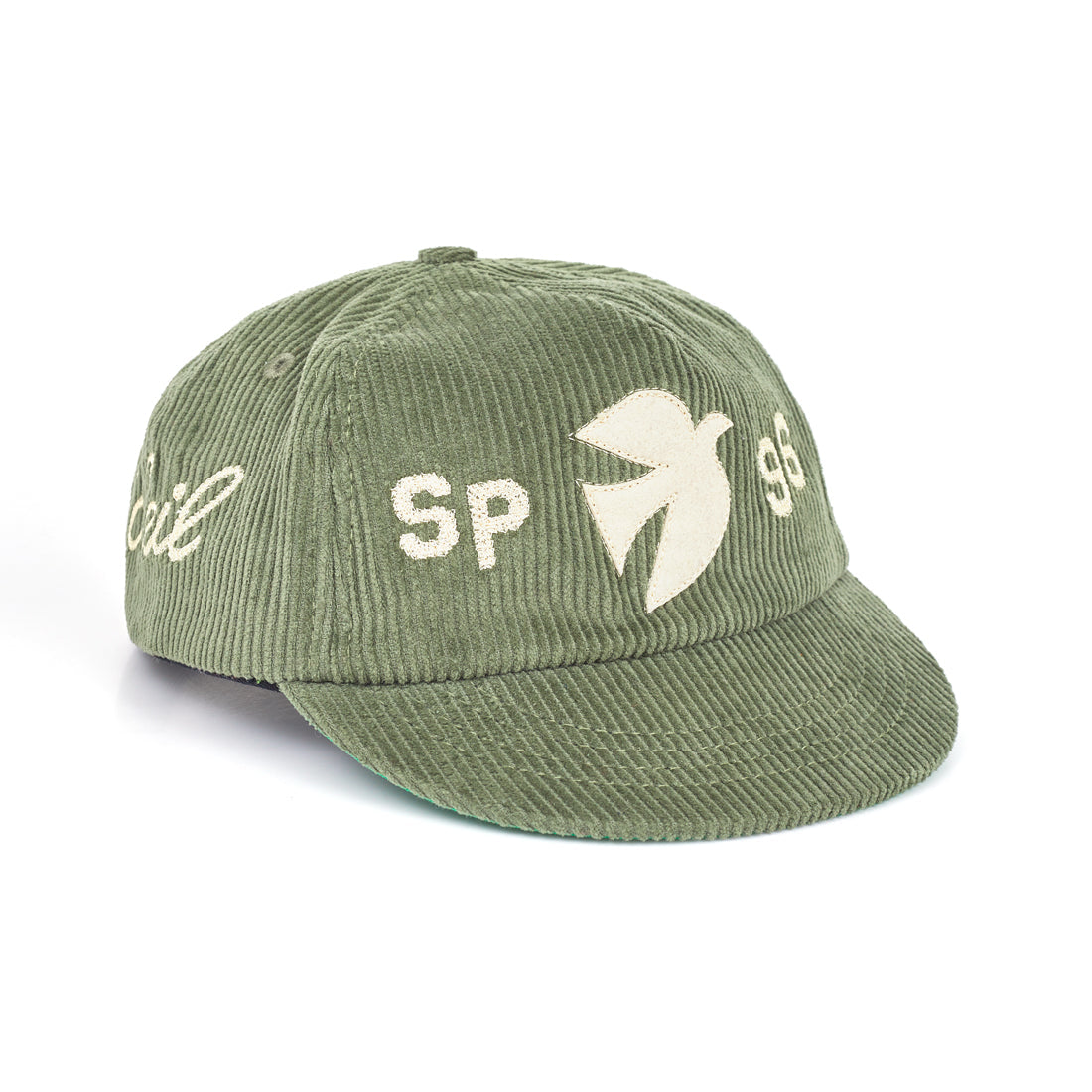 BONÉ SOLEIL BIRD CORDUROY CROWN GREEN