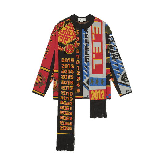 SWEATER PIET SCARVES KNITTED