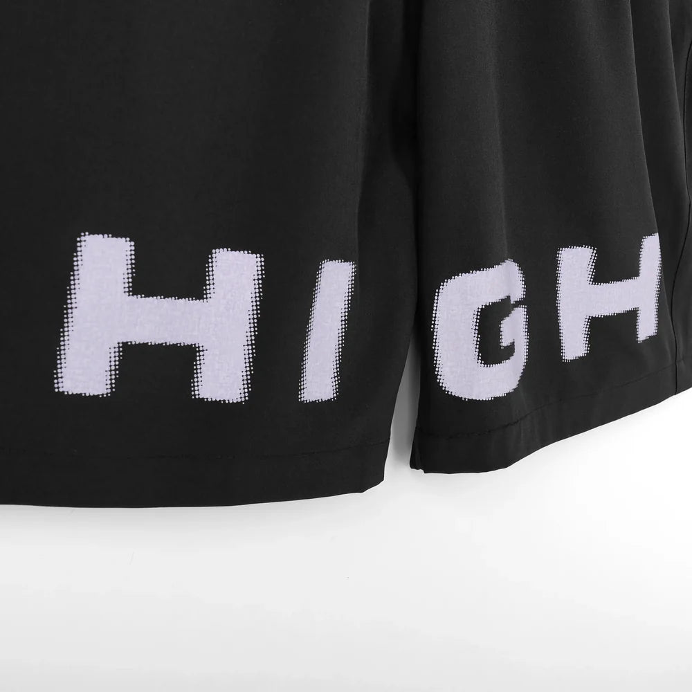 SHORTS HIGH HALFTONE BLACK
