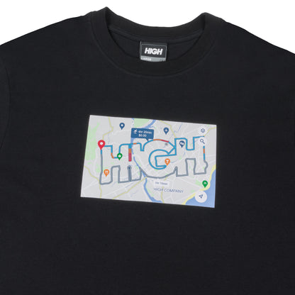 CAMISETA HIGH MAPS BLACK
