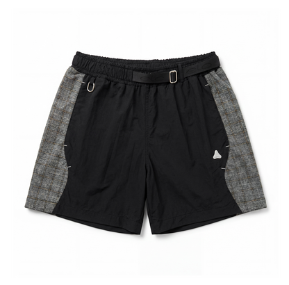 SHORTS ELO EM COMUM FLANNEL PRETO