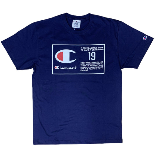 CAMISETA CHAMPION 19 LABEL ATHLETIC NAVY