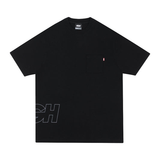 CAMISETA HIGH WORK OUTLINE LOGO BLACK