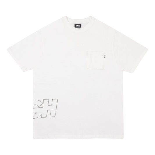 CAMISETA HIGH WORK OUTLINE LOGO WHITE