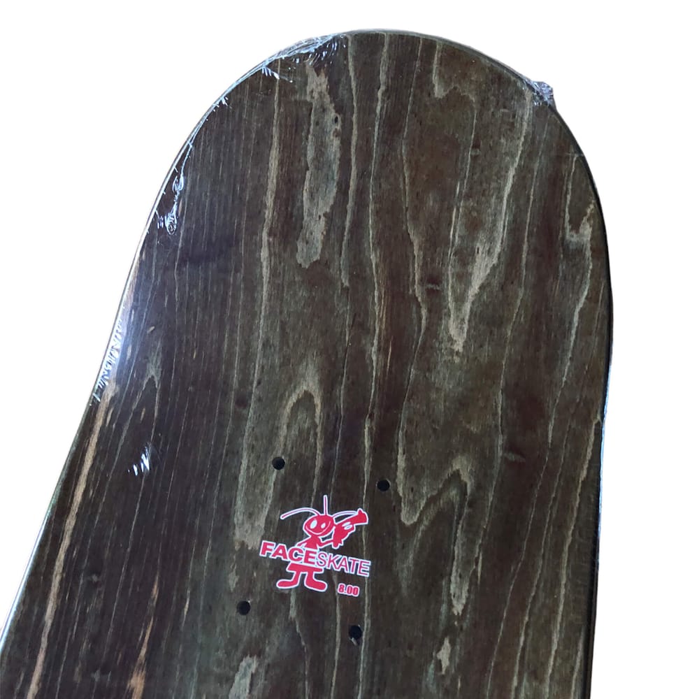 SHAPE FACE SKATE EMBOSSED LOGO BLACK