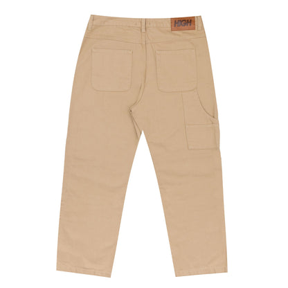 CALÇA HIGH DOUBLE KNEE 5 POCKET CARAMEL