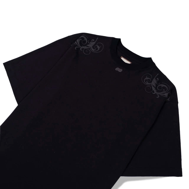 CAMISETA DOWN QUEIMADURA BOXY BLACK