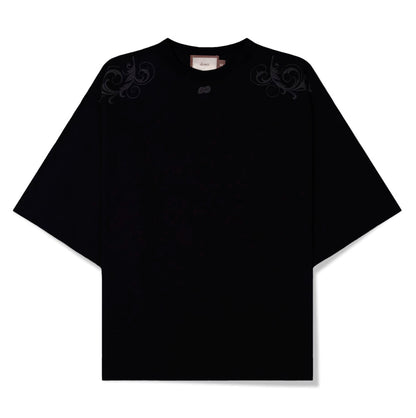 CAMISETA DOWN QUEIMADURA BOXY BLACK