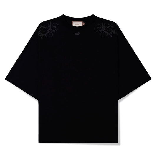 CAMISETA DOWN QUEIMADURA BOXY BLACK