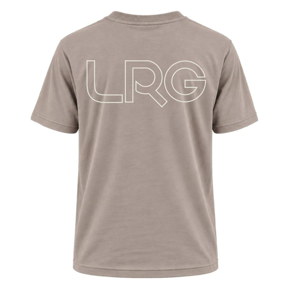 Camiseta LRG Lifted Tee Cinza - costas com logo LRG