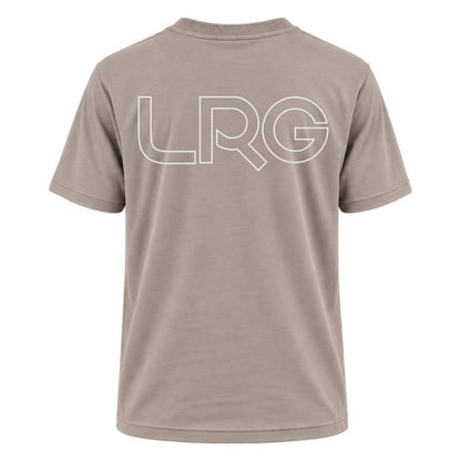 Camiseta LRG Lifted Tee Cinza - costas com logo LRG