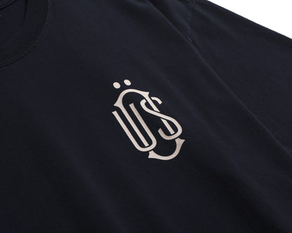 CAMISETA ÖUS HEAVY MONOGRAMA AZUL MARINHO