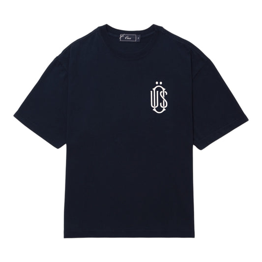 CAMISETA ÖUS HEAVY MONOGRAMA AZUL MARINHO