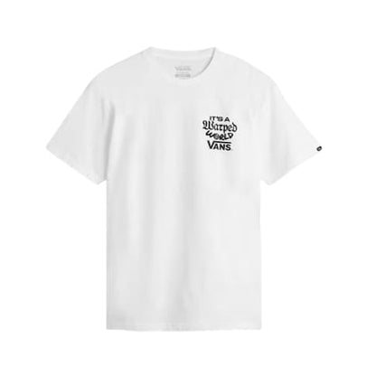 CAMISETA VANS WARPED WORLD WHITE
