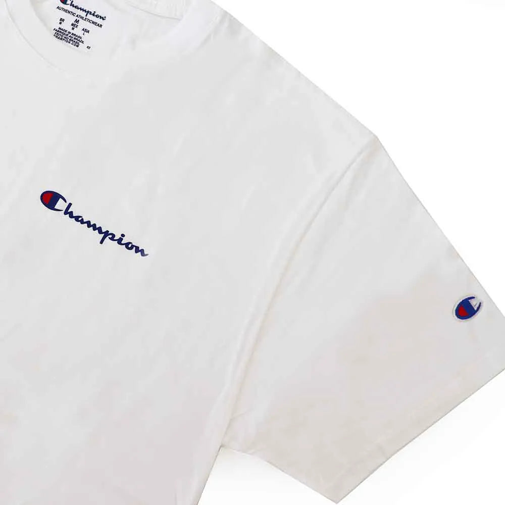 CAMISETA CHAMPION MINI SCRIPT LOGO INK OFF WHITE
