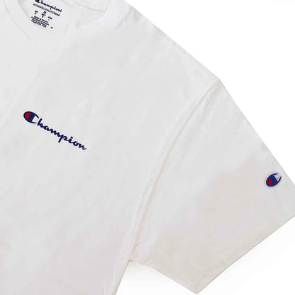 CAMISETA CHAMPION MINI SCRIPT LOGO INK OFF WHITE