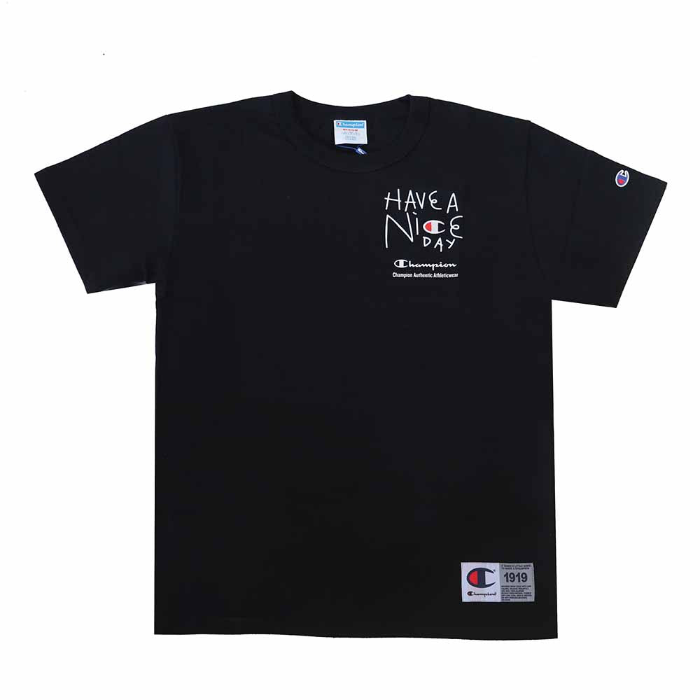 CAMISETA CHAMPION MC HAVE A NICE DAY BLACK