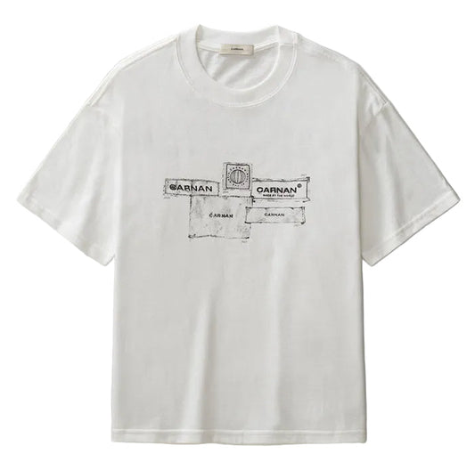 CAMISETA CARNAN LABELS BOXY OFF-WHITE
