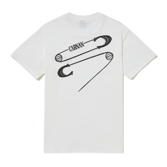 CAMISETA CARNAN SAFETY PIN CLASSIC - OFF WHITE