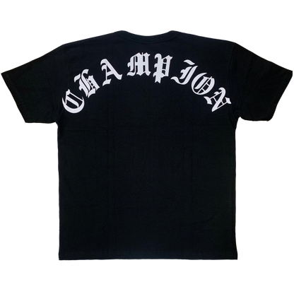 CAMISETA CHAMPION GOTHIC SCRIPT BLACK