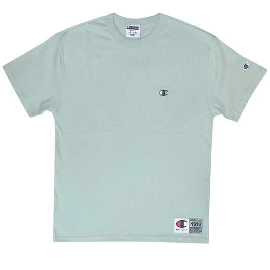 CAMISETA CHAMPION LOGO C EMBROIDER FLEETING GREEN