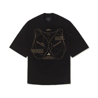 CAMISETA ELO EM COMUM OVER “CROQUI 2” PRETO