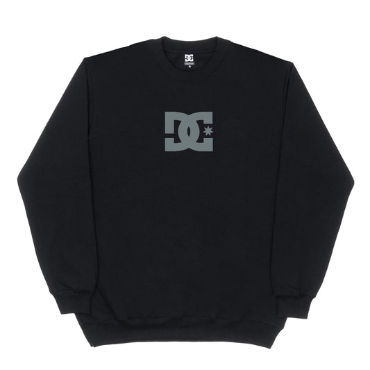 MOLETOM DC SHOES STAR CREW PRETO