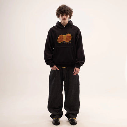 MOLETOM DOWN RAGLAN NHOQUE BLACK