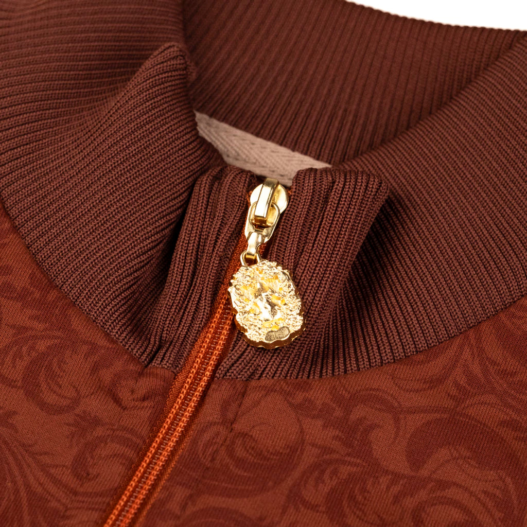 JAQUETA DOWN JACQUARDS TREASURE BROWN