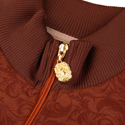 JAQUETA DOWN JACQUARDS TREASURE BROWN