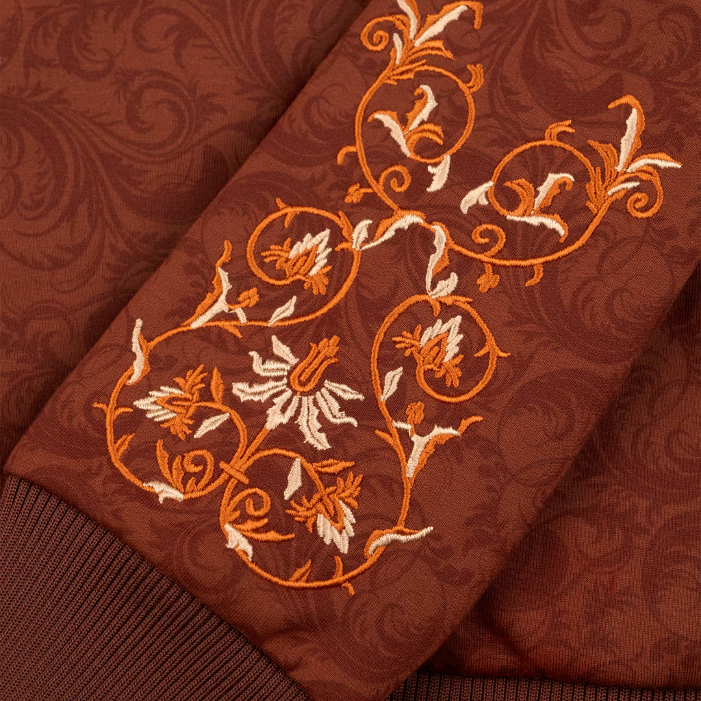 JAQUETA DOWN JACQUARDS TREASURE BROWN