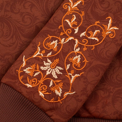 JAQUETA DOWN JACQUARDS TREASURE BROWN