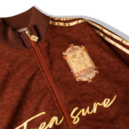 JAQUETA DOWN JACQUARDS TREASURE BROWN