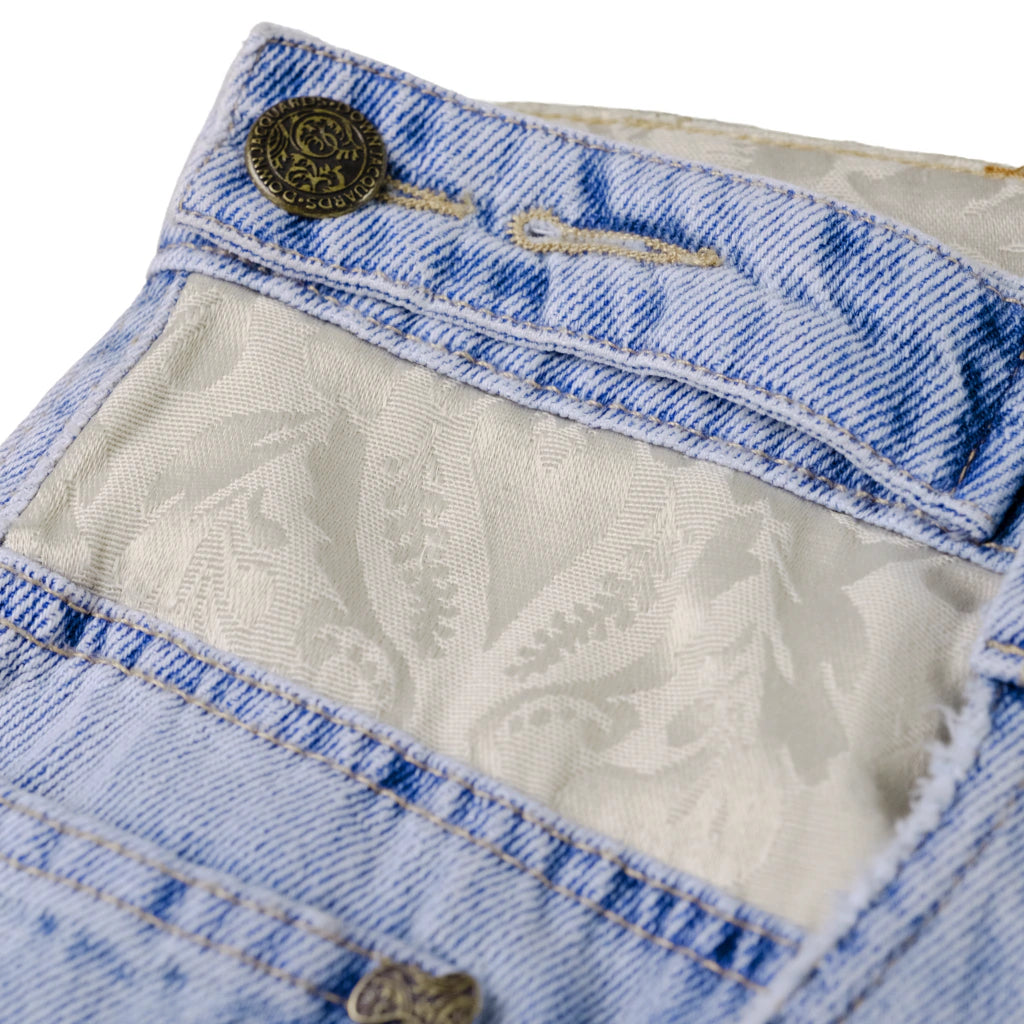 Shorts Down Denim Jacquard.59 Blue - foto 3