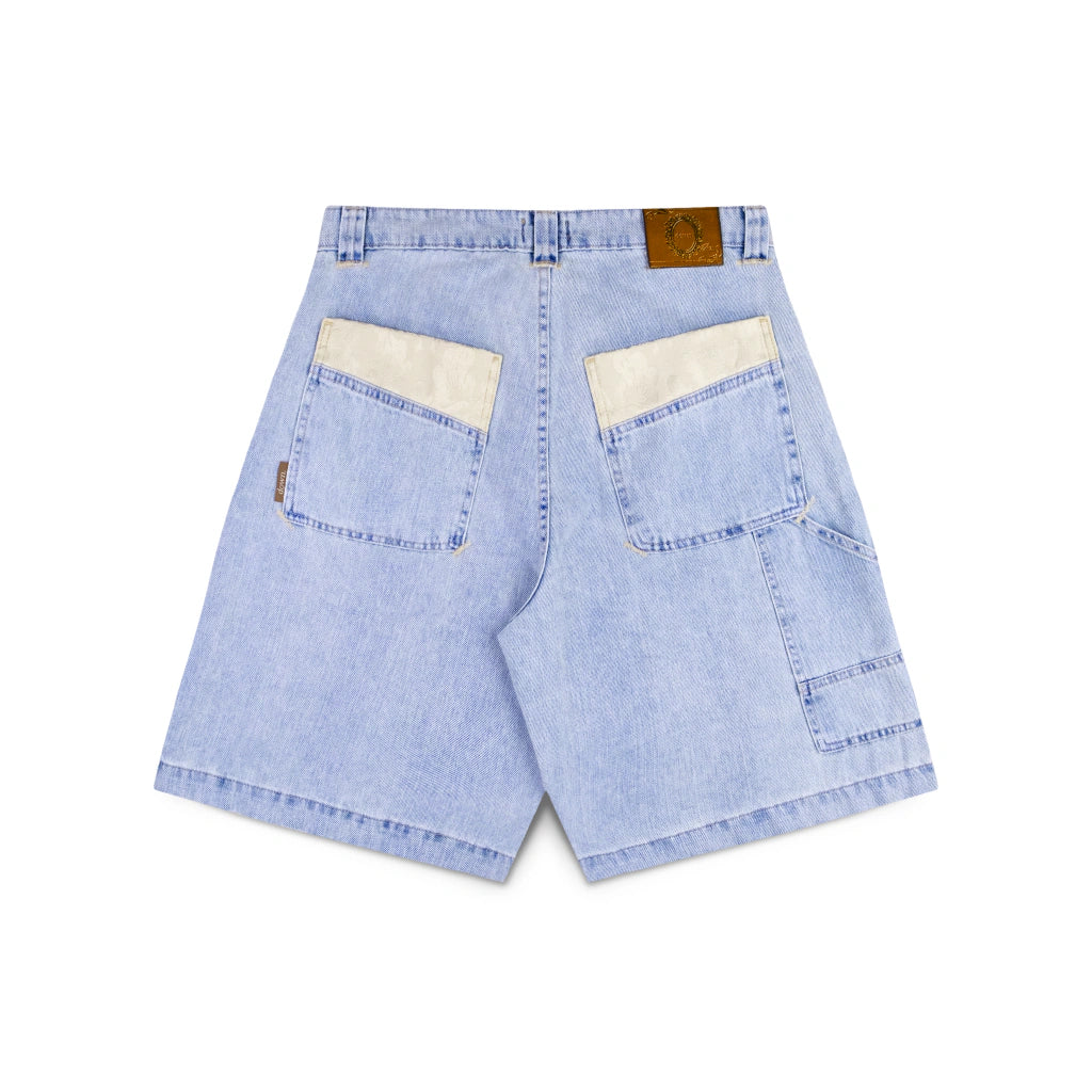 Shorts Down Denim Jacquard.59 Blue - foto 4