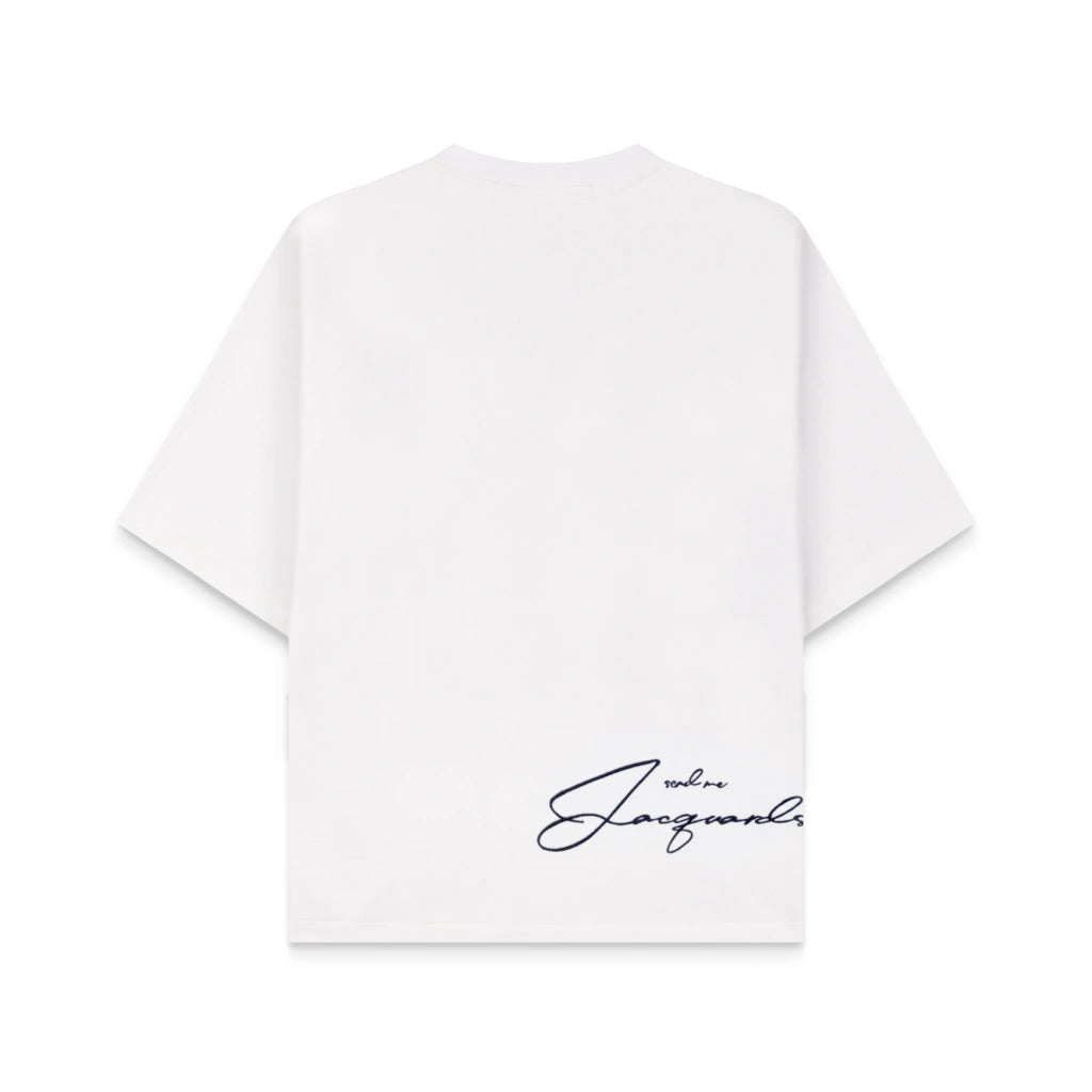 Camiseta Down Diretoria em Troyes Jacquard.73 Off White - foto 5