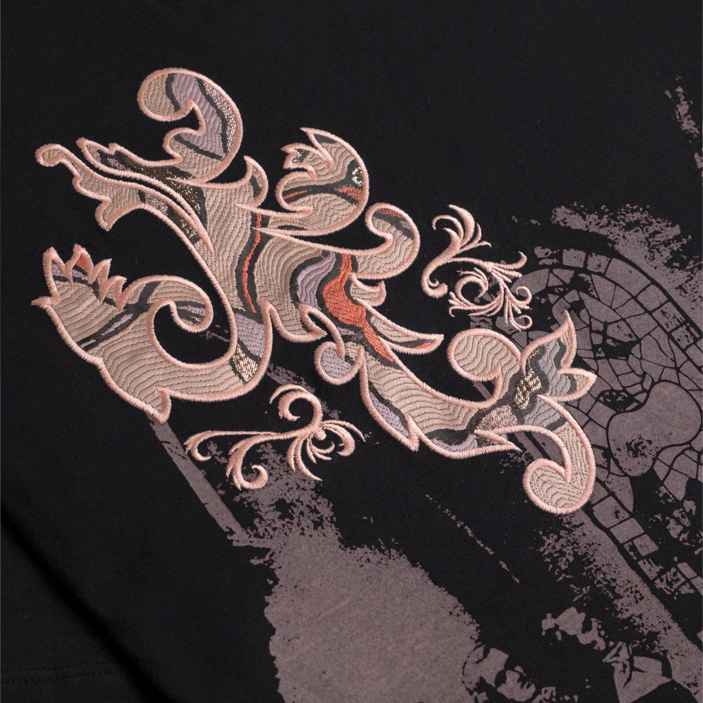 Camiseta Down Diretoria em Troyes Jacquard.73 Black - foto 3