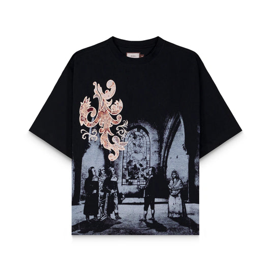 CAMISETA DOWN DIRETORIA EM TROYES JACQUARD BLACK