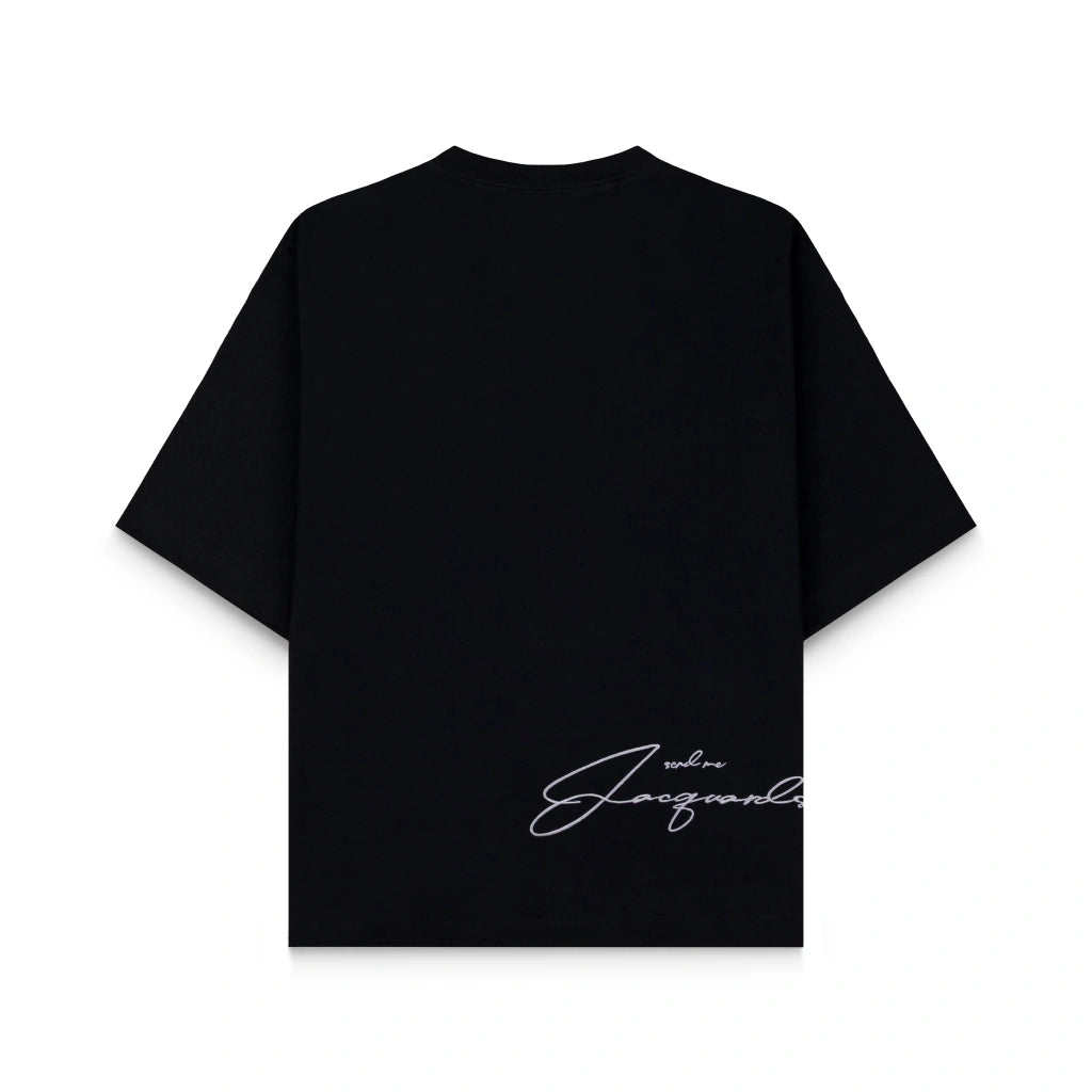CAMISETA DOWN DIRETORIA EM TROYES JACQUARD BLACK