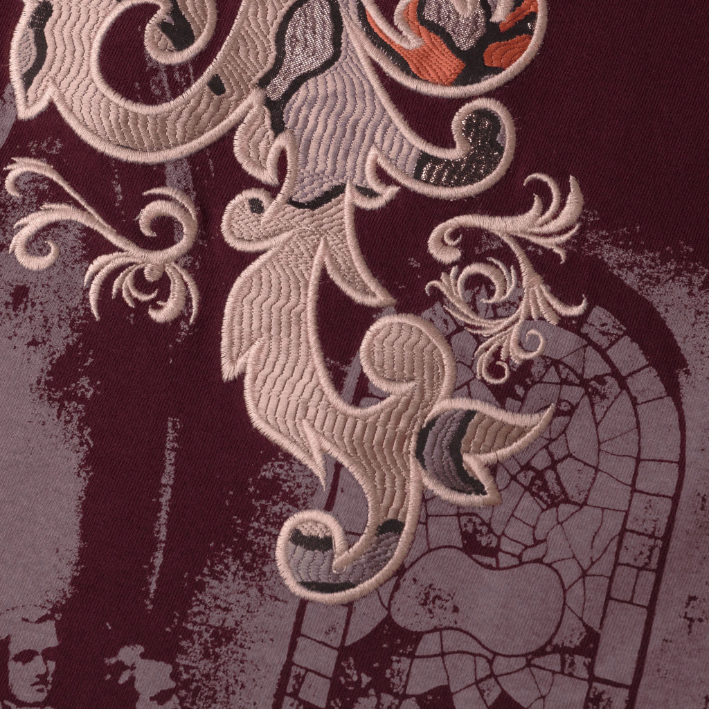 Camiseta Down Diretoria em Troyes Jacquard.73 Wine - foto 3