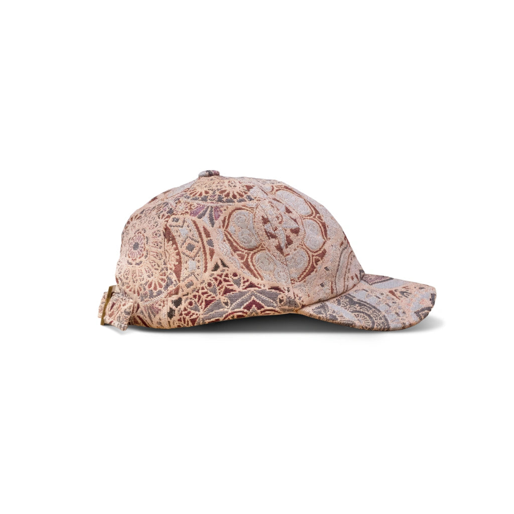 BONÉ DOWN SIX PANEL JACQUARD BEIGE