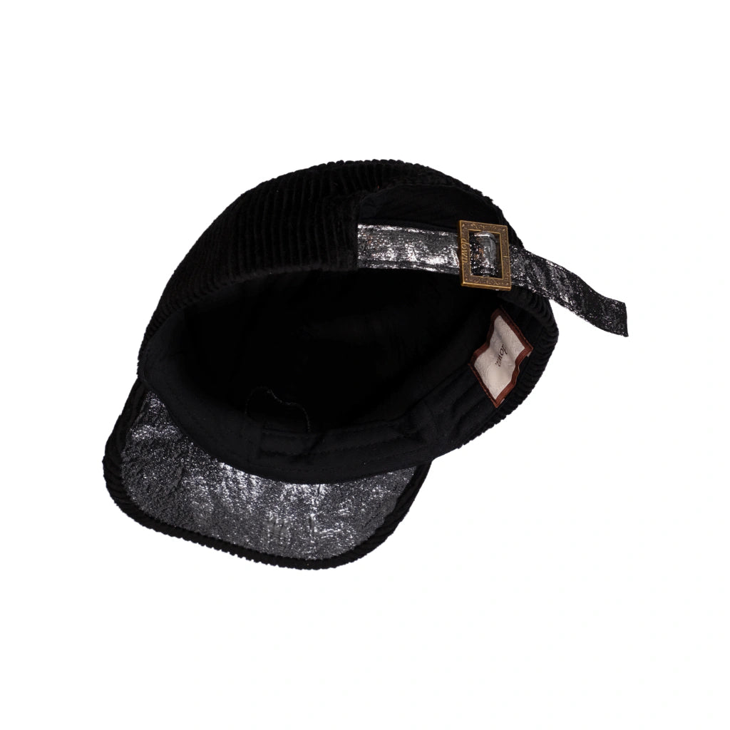 Boné Down Six Panel Cotelê Jacquard.68 Black - foto 4