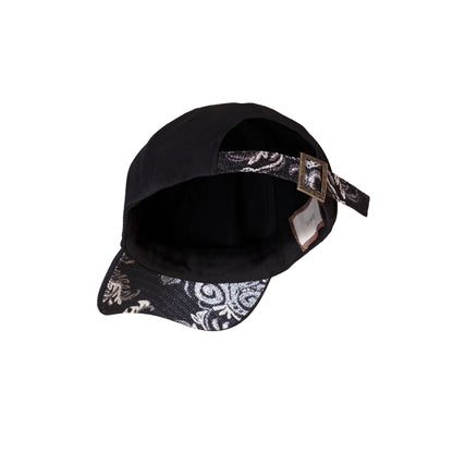 BONÉ DOWN SIX PANEL JACQUARD BLACK