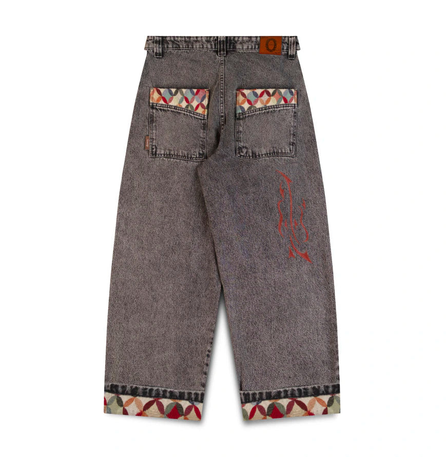 CALÇA DOWN BAGGY TUNNEL JACQUARD