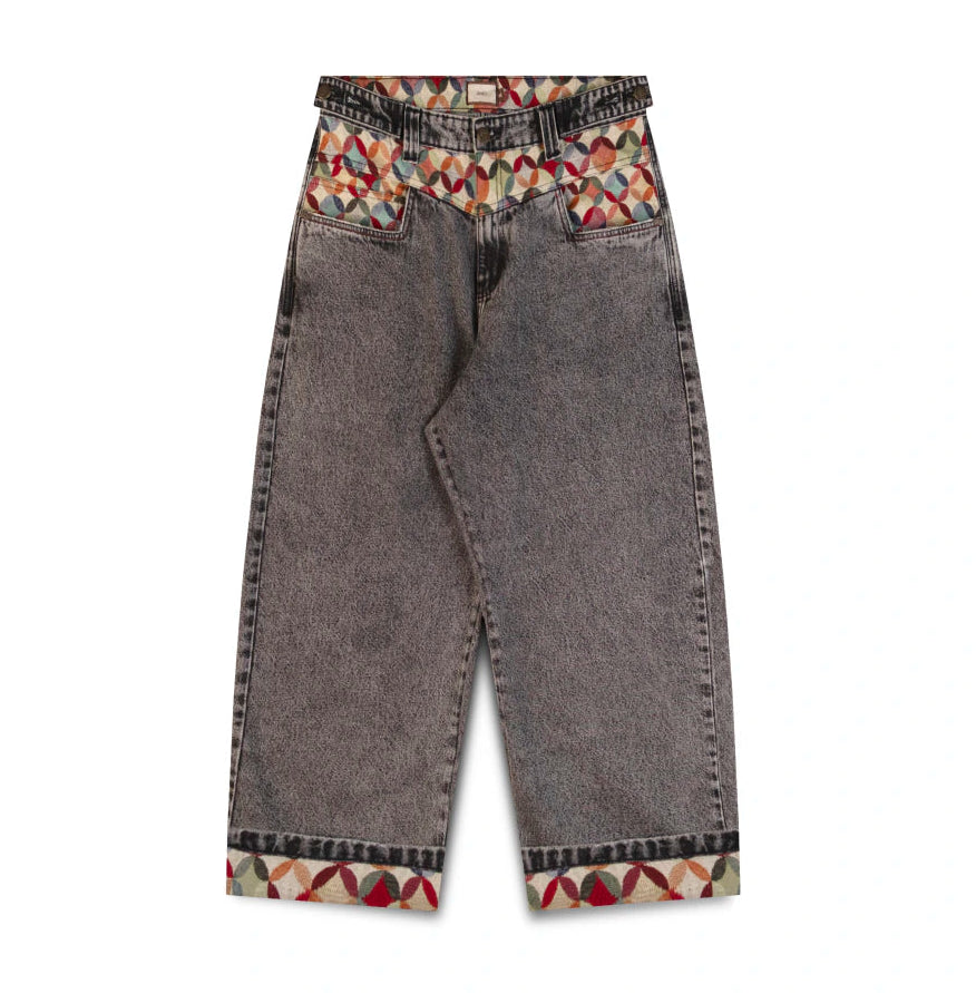 CALÇA DOWN BAGGY TUNNEL JACQUARD