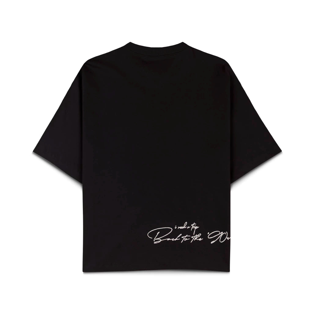 CAMISETA DOWN BOXY BONE LOVE BLACK