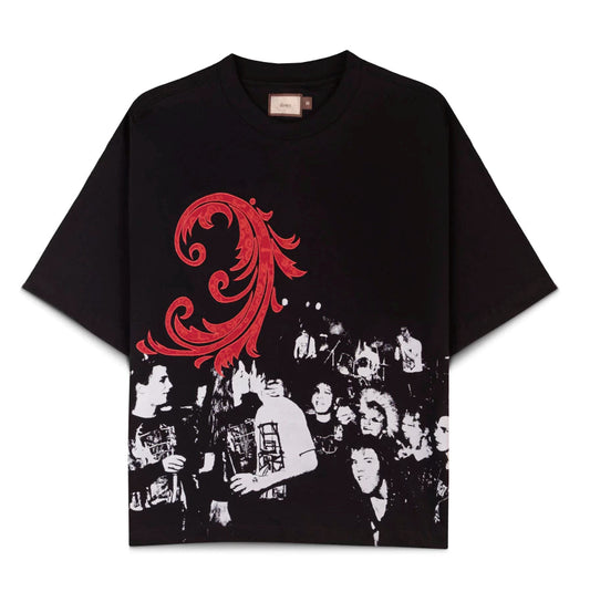 CAMISETA DOWN BOXY BONE LOVE BLACK